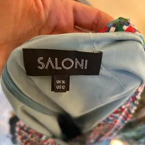 SALONI Multicolor V-Neck Mini Dress